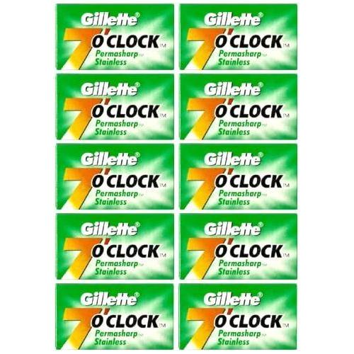 Gillette 7 O'clock Super Stainless Double Edge Razor Blades - 20x5 Pack