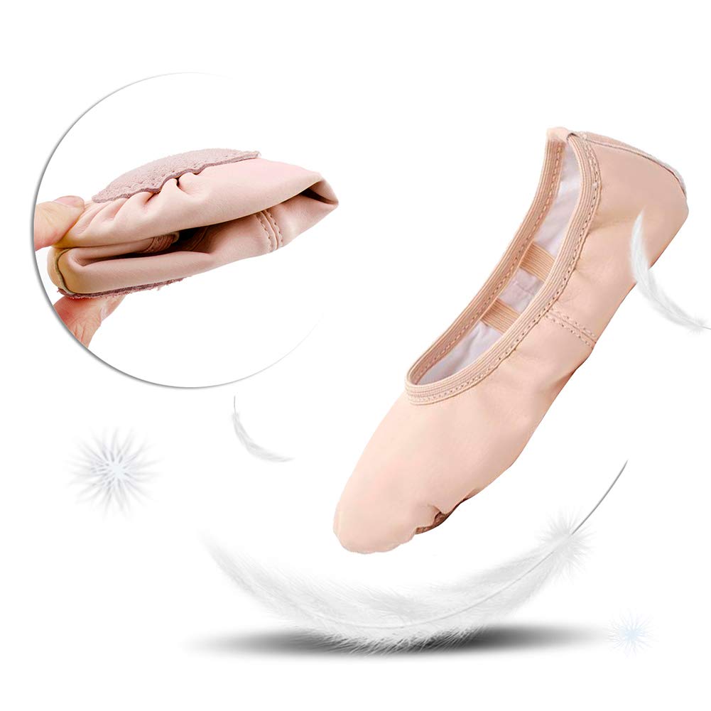 Stelle Ballet Shoes for Girls Toddler Soft Leather Split Sole