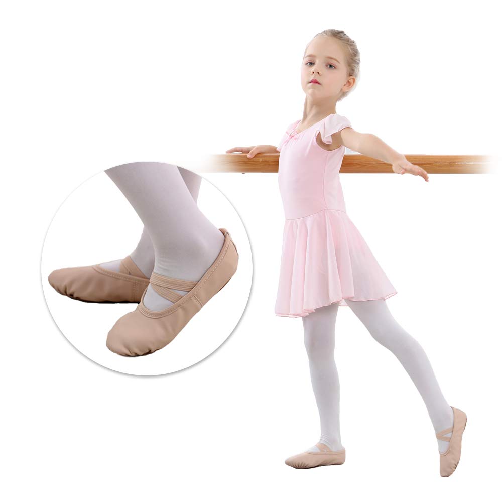 Stelle Ballet Shoes for Girls Toddler Soft Leather Split Sole