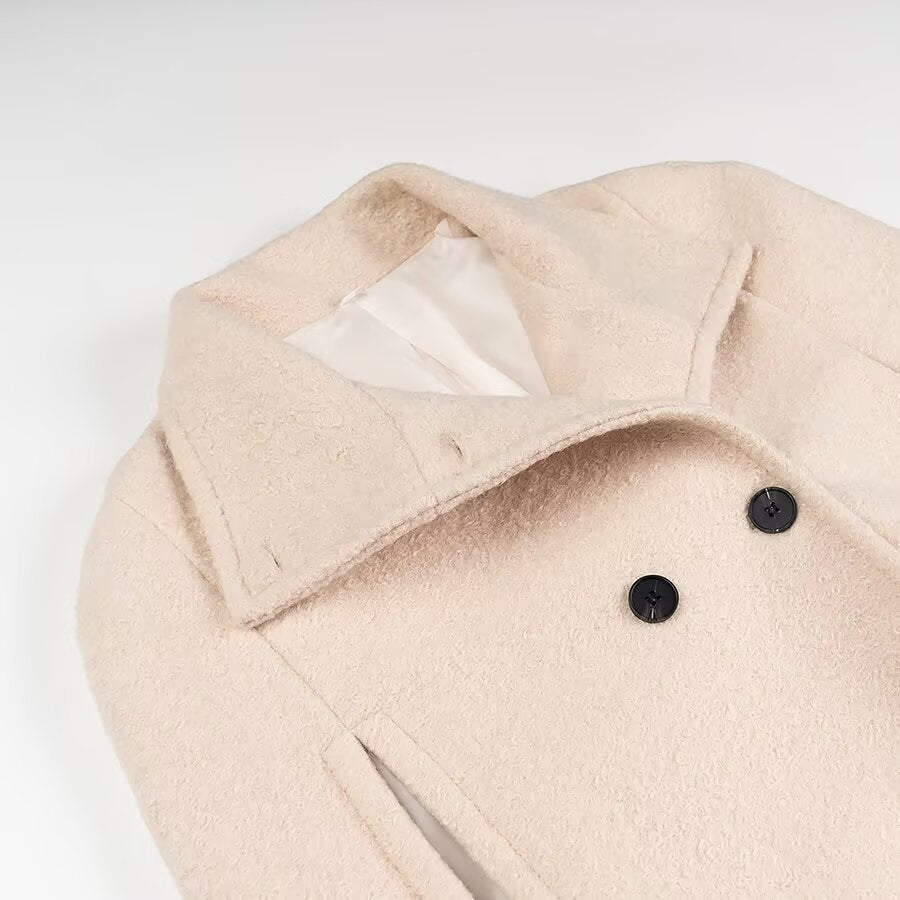 Women's Long Wool Coat Outerwear