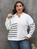Striped V-Neck Sweater