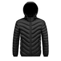 Mens Fleece-lined Cotton-padded Coat