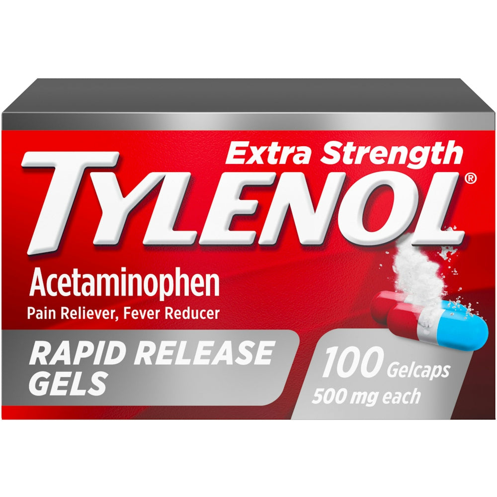 Tylenol® Extra Strength 500 mg Rapid-Release Gelcap, 100 EA