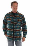 Scully Mesa Crest - Men's Western Flannel Shirt Jacket