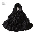 Womens Satin Patterned Jacquard Headscarf