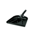 Impact Heavy-Duty Commercial Dust Pan, 16 x 15.5, 5.38" Handle, 20-Gauge Steel, Black