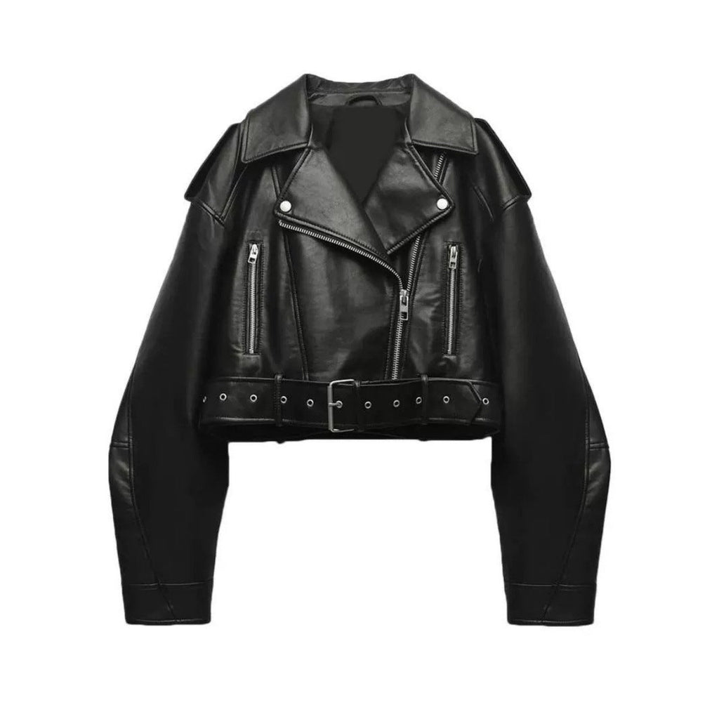 Bestselling Street-style Retro Turn-down Collar Loose Washed Jacket