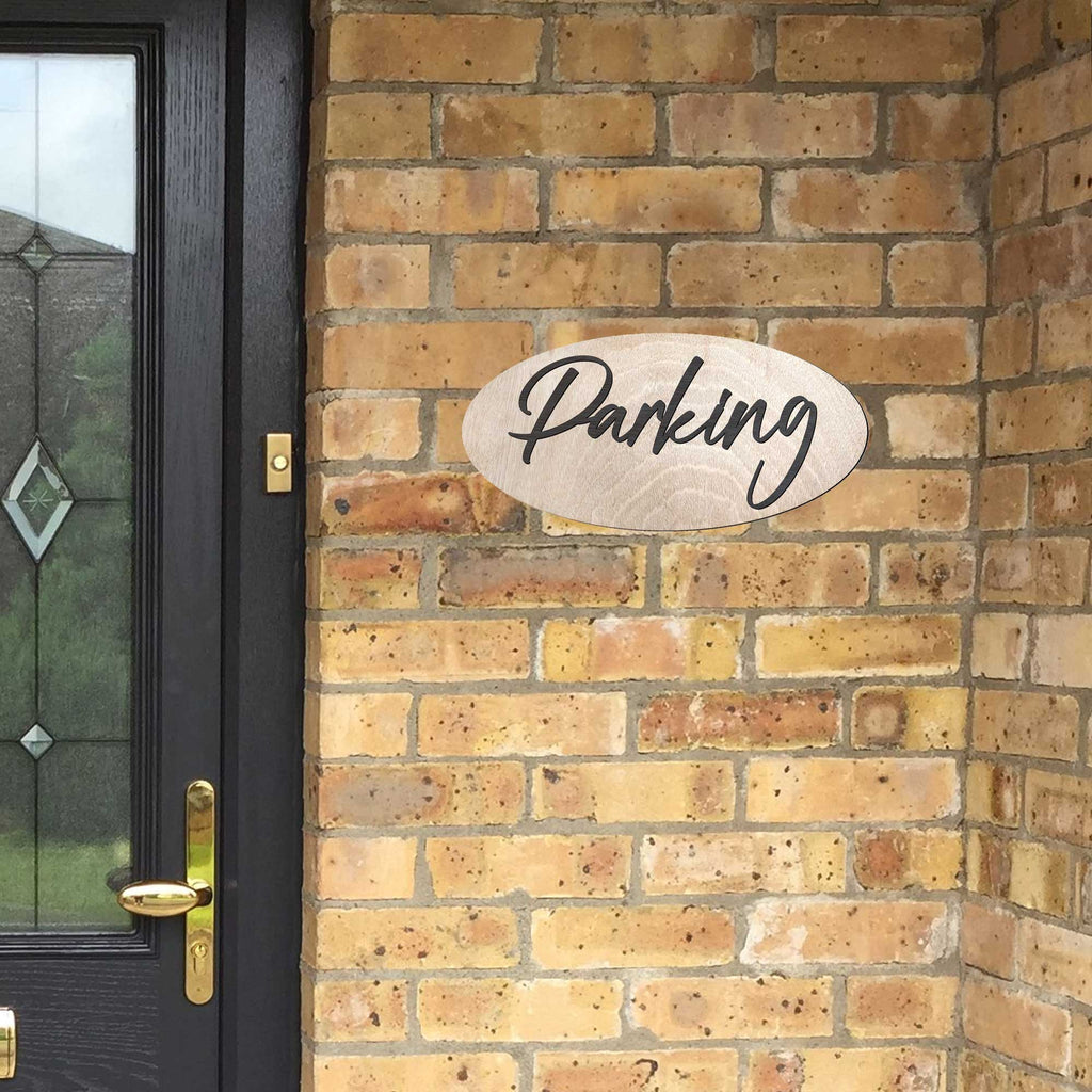Parking sign, Business sign, Made in the USA sign, Made from wood, Weather resistant - 320327
