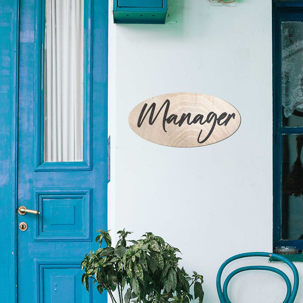 Manager Sign, wood sign, Office sign, Handmade in the USA Sign, Sings for business - 320318