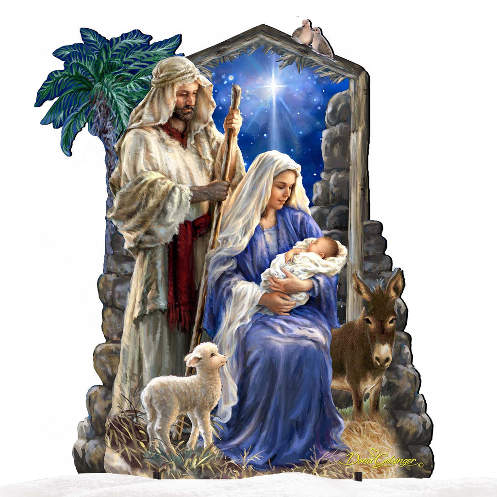 Miracle Outdoor Nativity Set  by D. Gelsinger - Nativity Holiday Décor - 8461041F-S3-1201