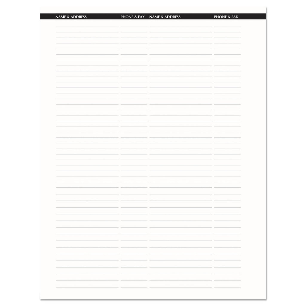 House of Doolittle Recycled Professional Weekly Planner, 15-Minute Appts, 11 x 8.5, Black Wirebound Soft Cover, 24-Month (Jan-Dec): 2023-2024