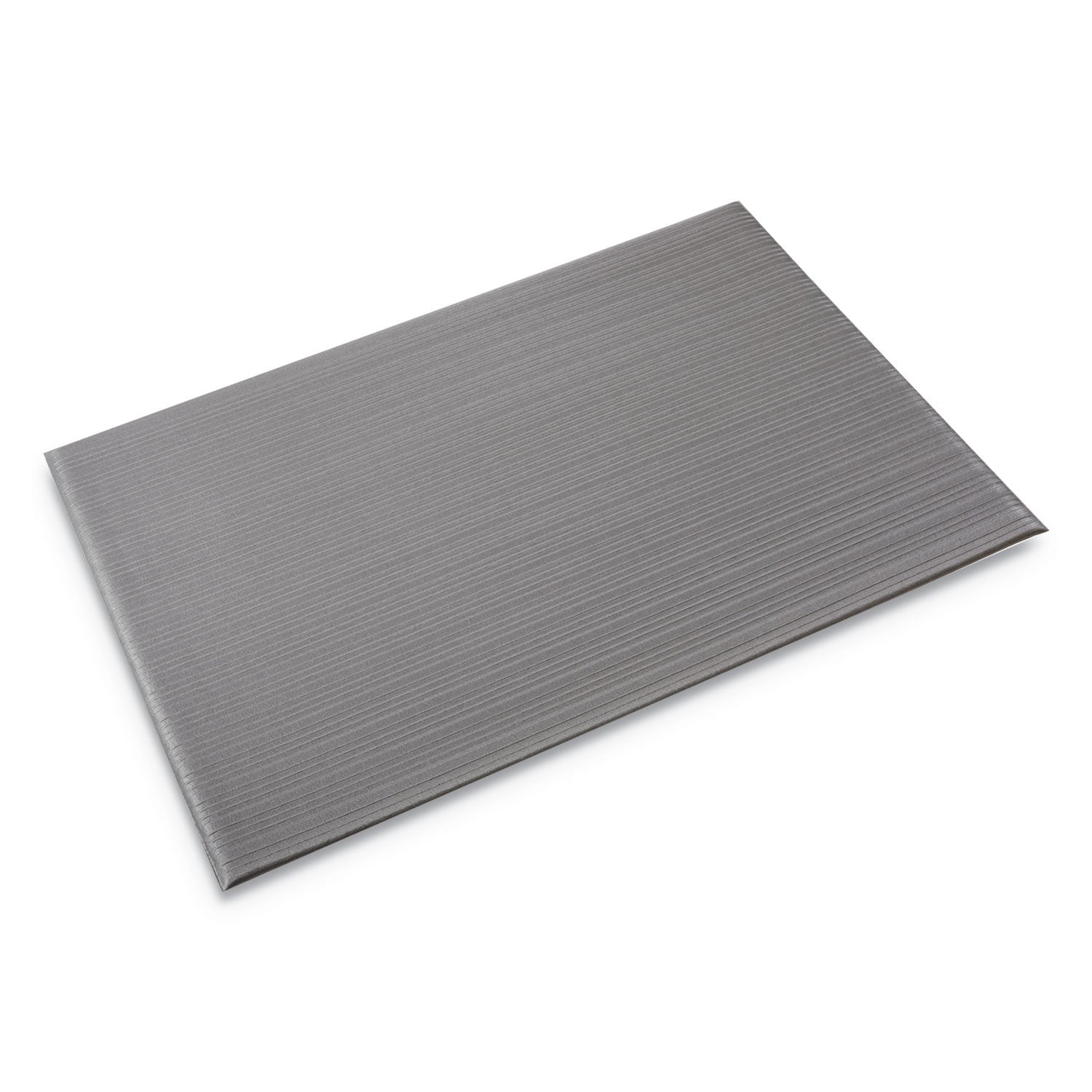 Crown Ribbed Anti-Fatigue Mat, Vinyl, 36 x 60, Gray