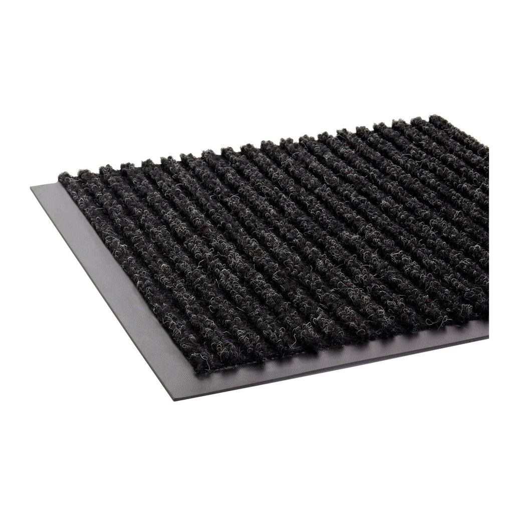 Crown Needle Rib Wipe and Scrape Mat, Polypropylene, 36 x 60, Charcoal