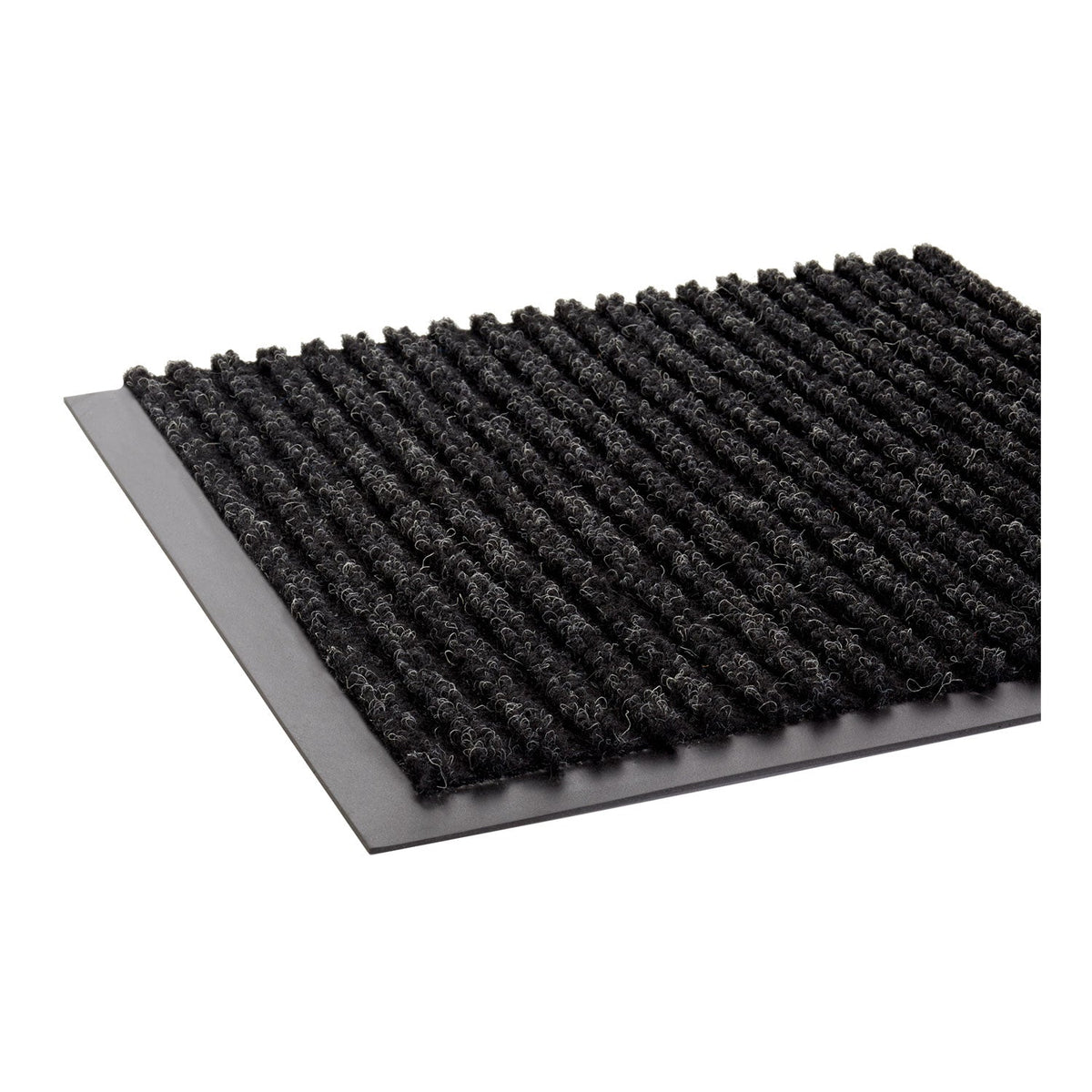 Crown Needle Rib Wipe and Scrape Mat, Polypropylene, 36 x 60, Charcoal