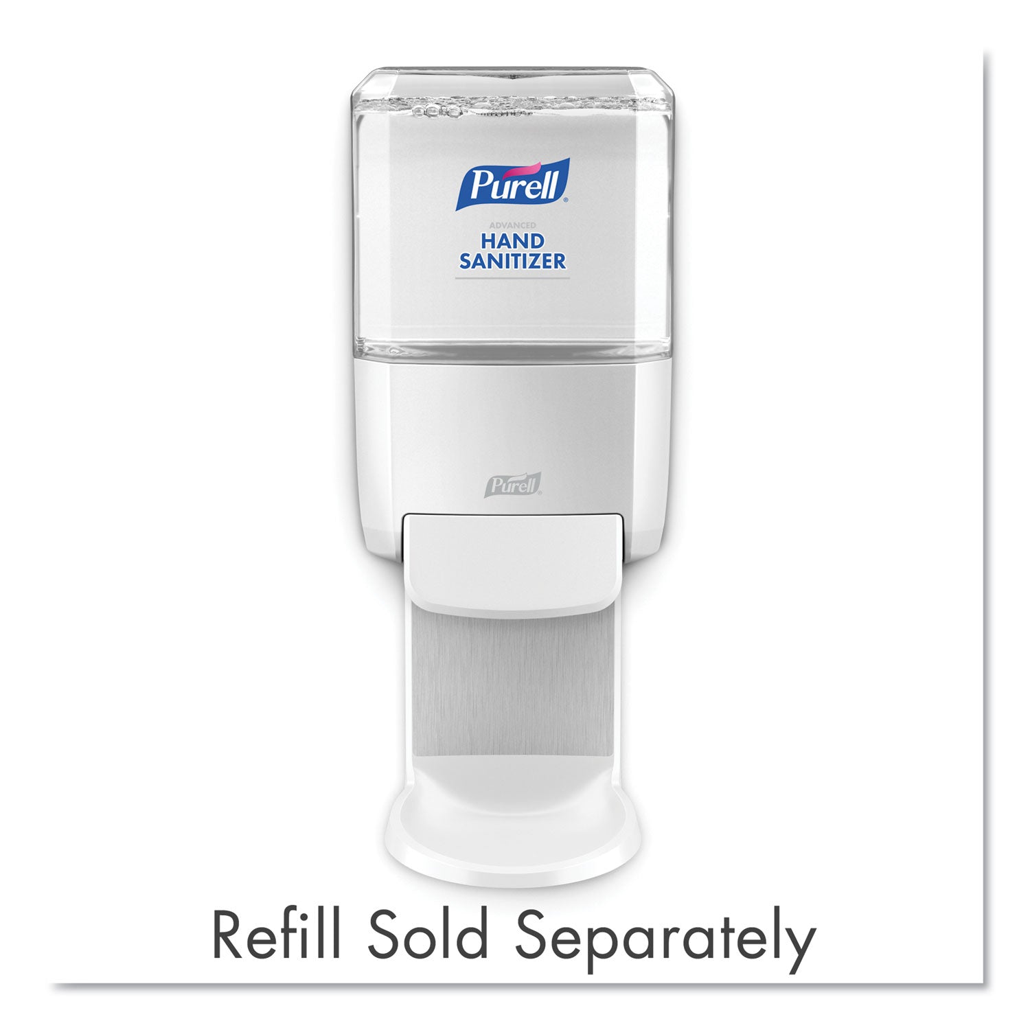 PURELL Push-Style Hand Sanitizer Dispenser, 1,200 mL, 5.25 x 8.56 x 12.13, White