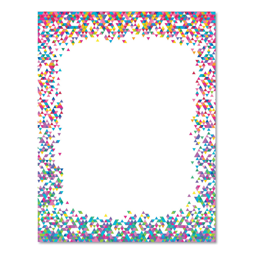 Astrodesigns Pre-Printed Paper, 28 lb Bond Weight, 8.5 x 11, Confetti, 100/Pack