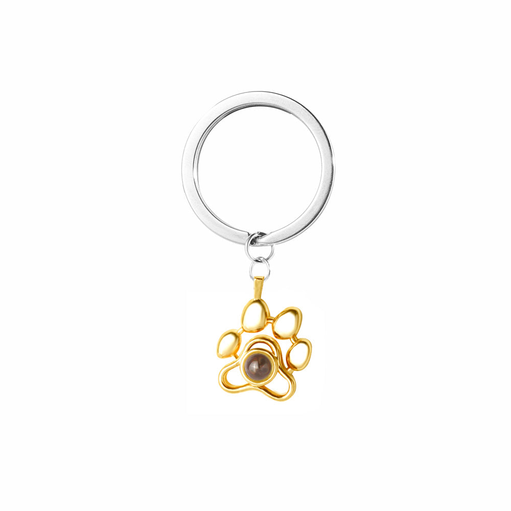 Stainless steel necklace keychain