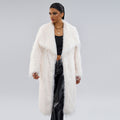 Collar Artificial Fur Top  Fur Coat Long style temperament for commuting