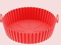 Foldable AirFryer Silicone Pot fryer silicone baking tray mat, heat-resistant, food grade