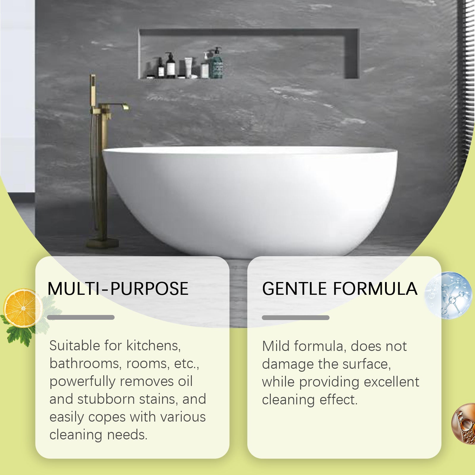 Decontamination Cleaner Kitchen Oil Decontamination Cleaner Decontamination Cleaner Household Multi-Purpose Mild Spray
