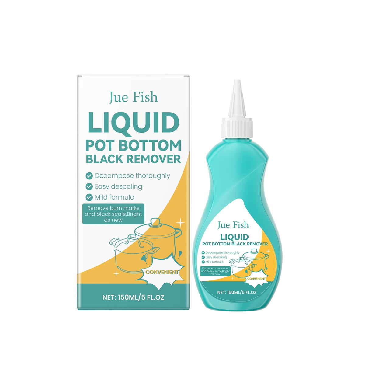 Pan Cleaner, Pan Bottom Grease Cleaner To Remove Oil And Scale Cleaning Polishing Anti-Rust Cleaning Liquid