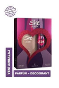 She Sexy Perfume and Deodorant Set for Women - Long-Lasting Fragrance, Alcohol & Paraben-Free, Skin-Friendly - Fresh & Sophisticated Scent