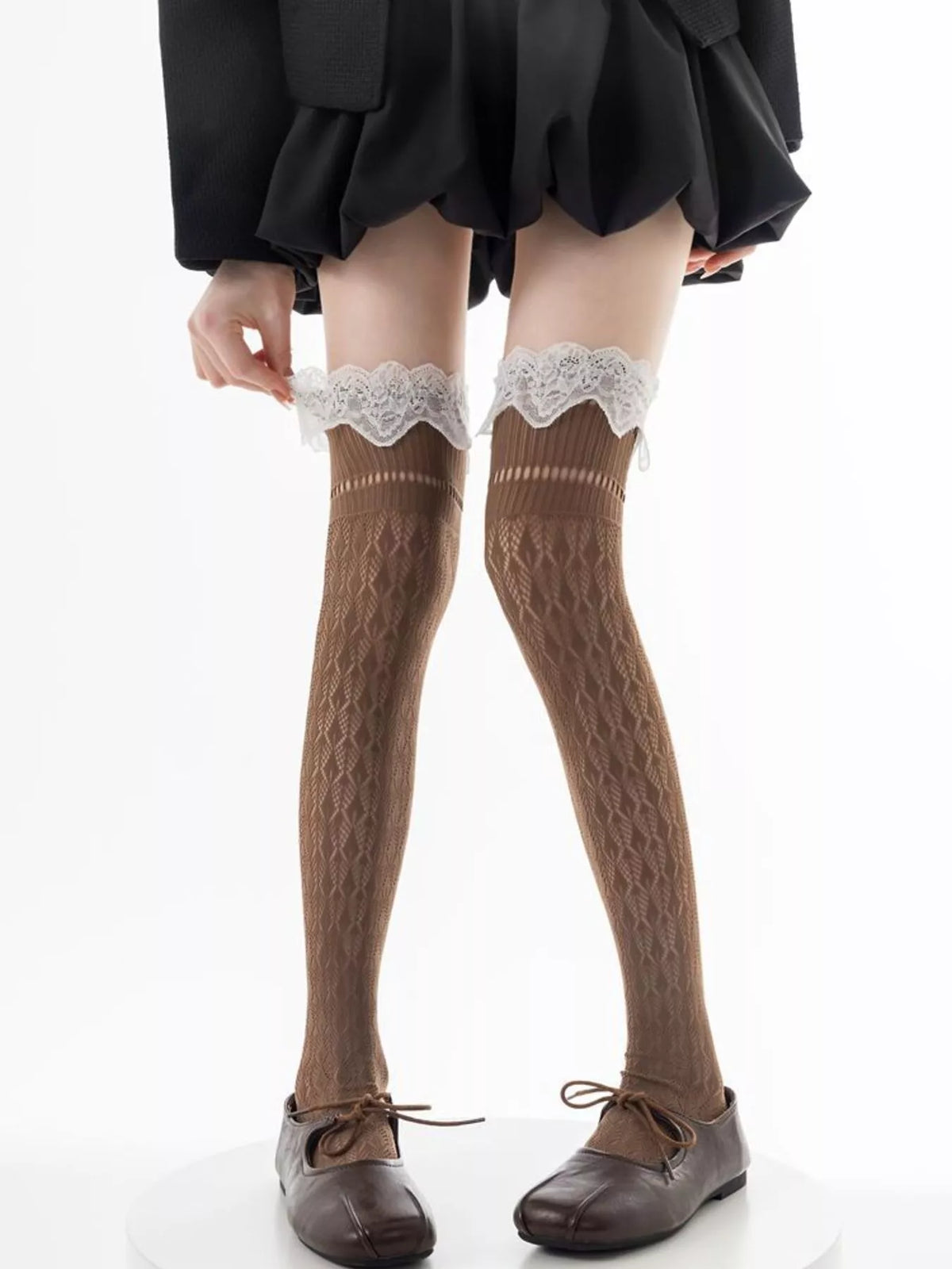 Lace Over-the-Knee Hollow-Out Stockings
