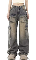 Womens Casual Denim Jeans In American Workwear Style