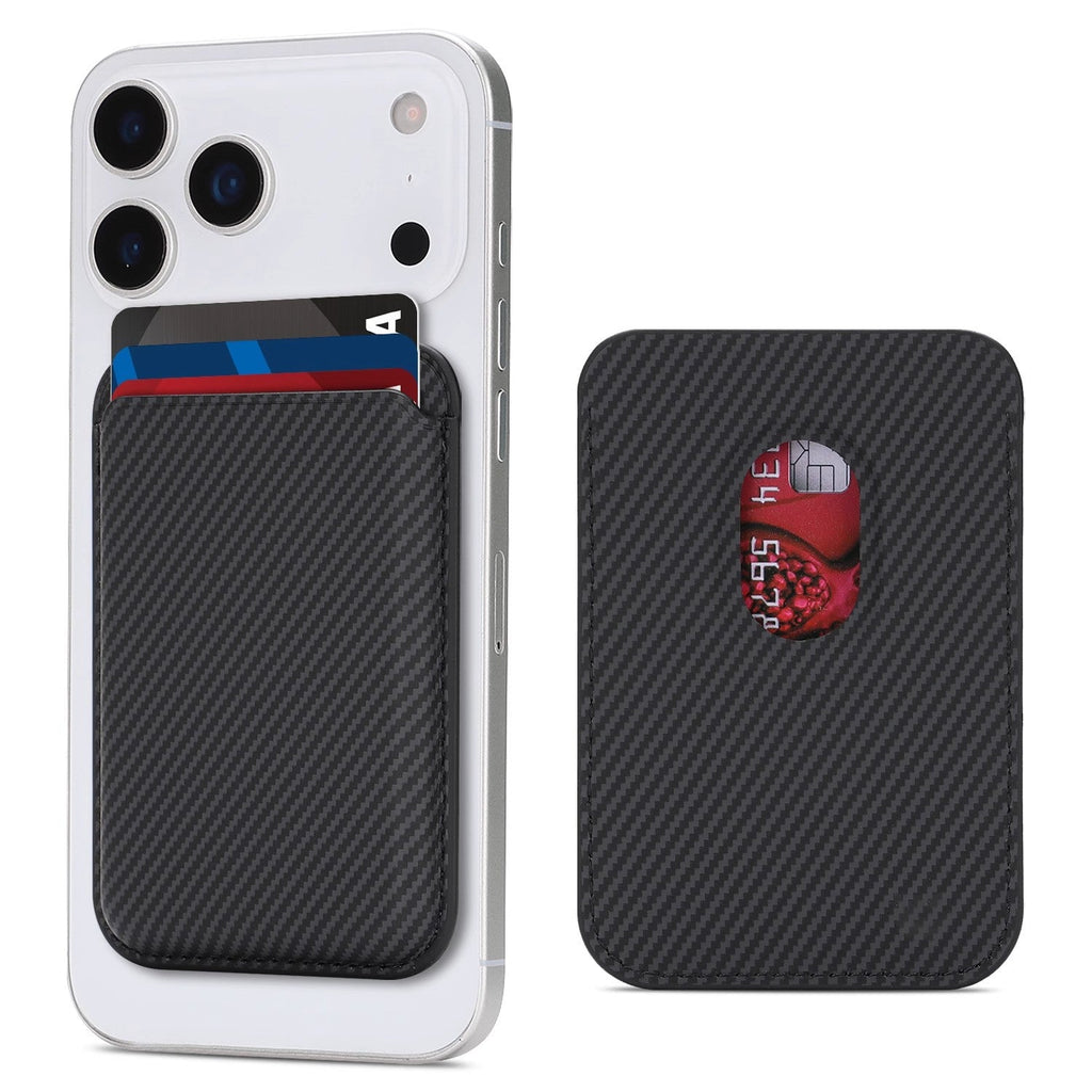 Ultra-thin Magnetic Carbon-fiber-pattern Card Holder