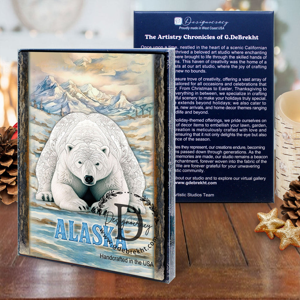 Polar Bear Art Greeting Card by G. Debrekht - 97124GC