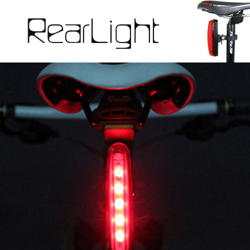 Bike Light Set: 2× Q5 LED Front Flashlights, 2 Mounts & 1 Rear Light