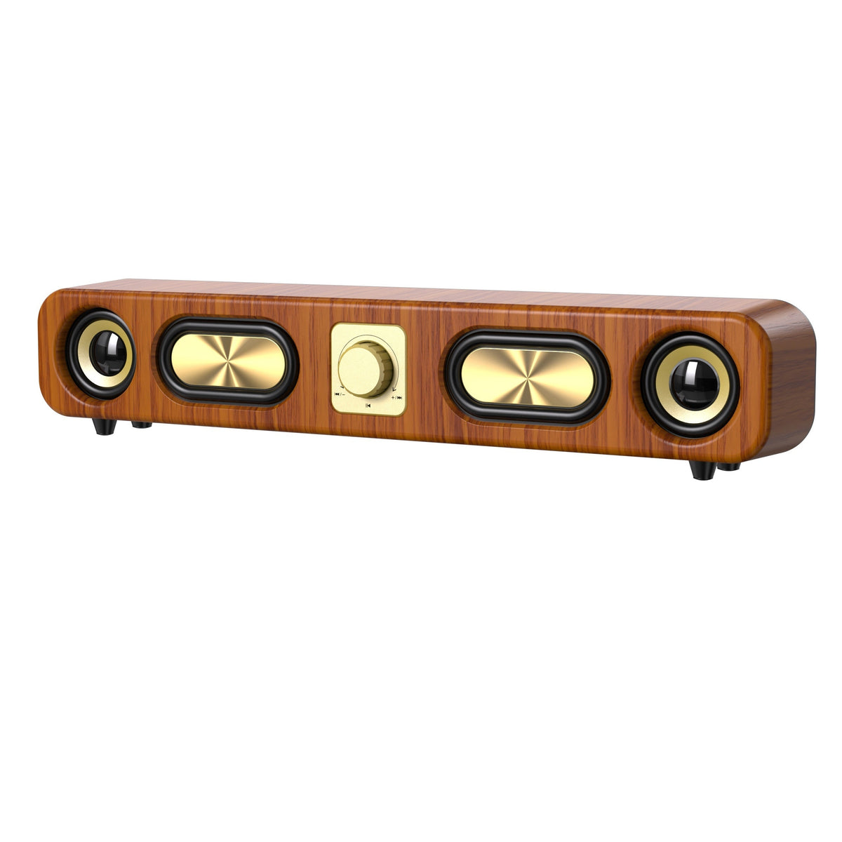 Wireless Dual Bass Speaker with Rechargeable Battery