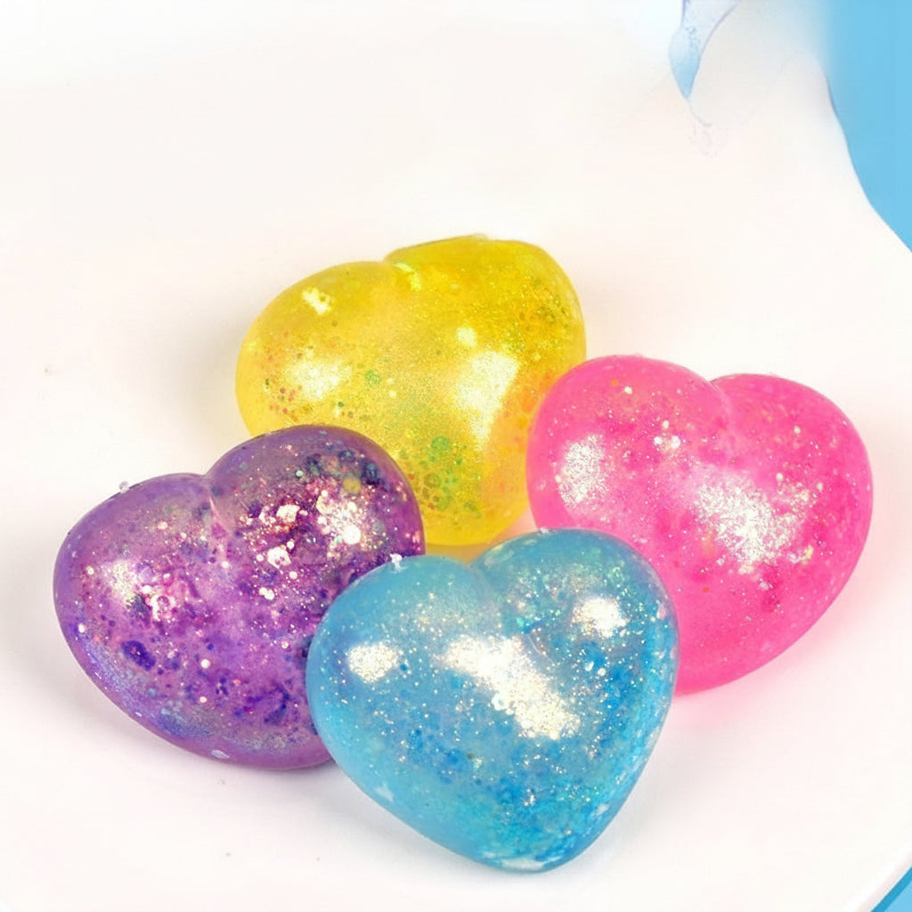 Heart-Shaped Slow-Rise Squishy Squeeze Toy – Stress Relief Vent Ball