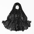 Twisted-pattern Cotton-linen Long Scarf Womens Outerwear Shawl