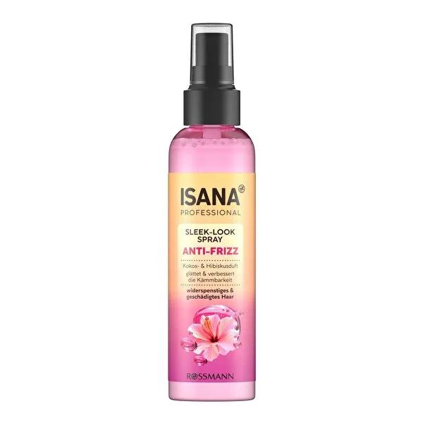 Isana Professional: Sleek Look Coconut Hair Spray - Heat Protectant, Anti-Frizz, Shine Enhancing, Vegan Formula for Dry & Damaged Hair (5.07 fl oz)