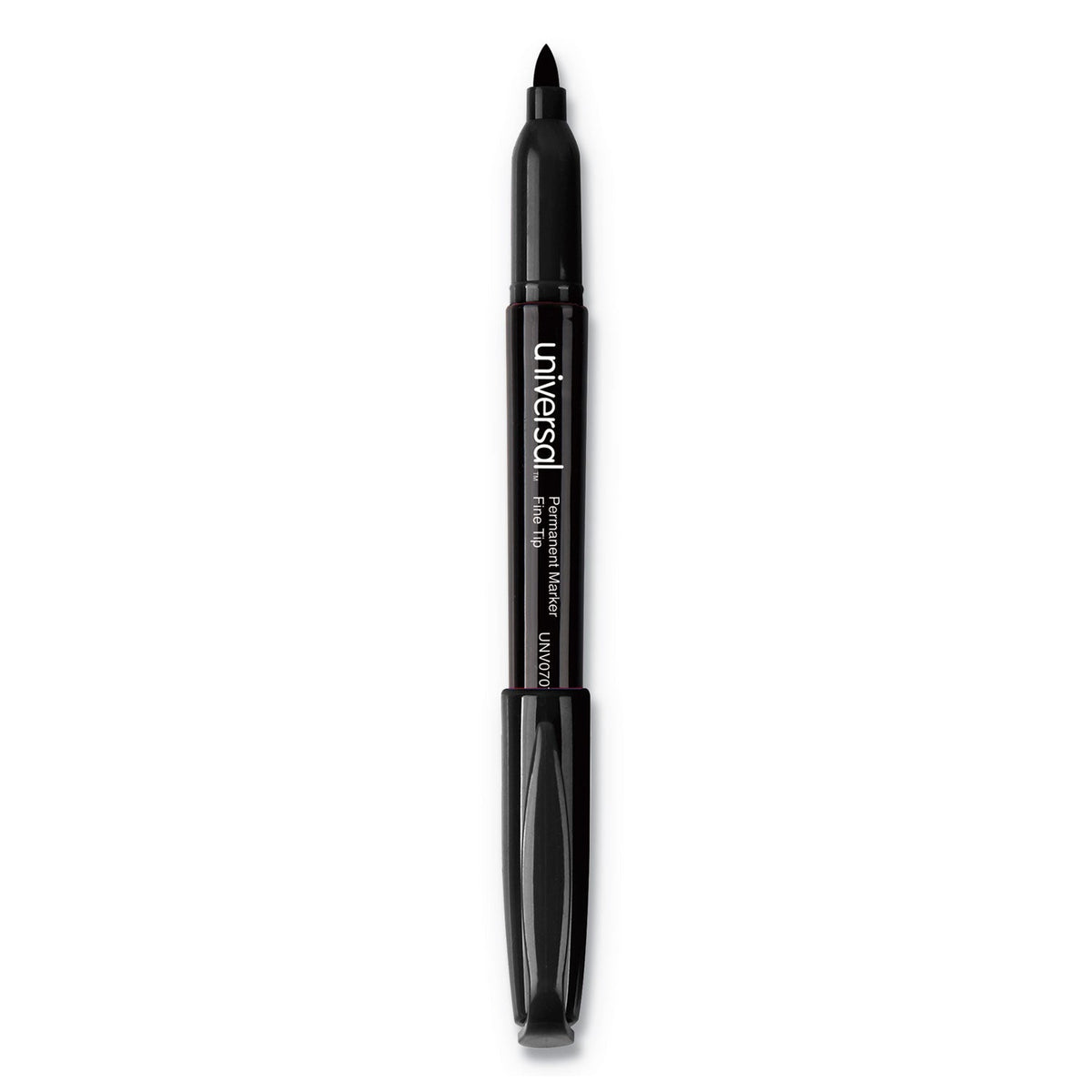 Universal Pen-Style Permanent Marker Value Pack, Fine Bullet Tip, Black, 60/Pack