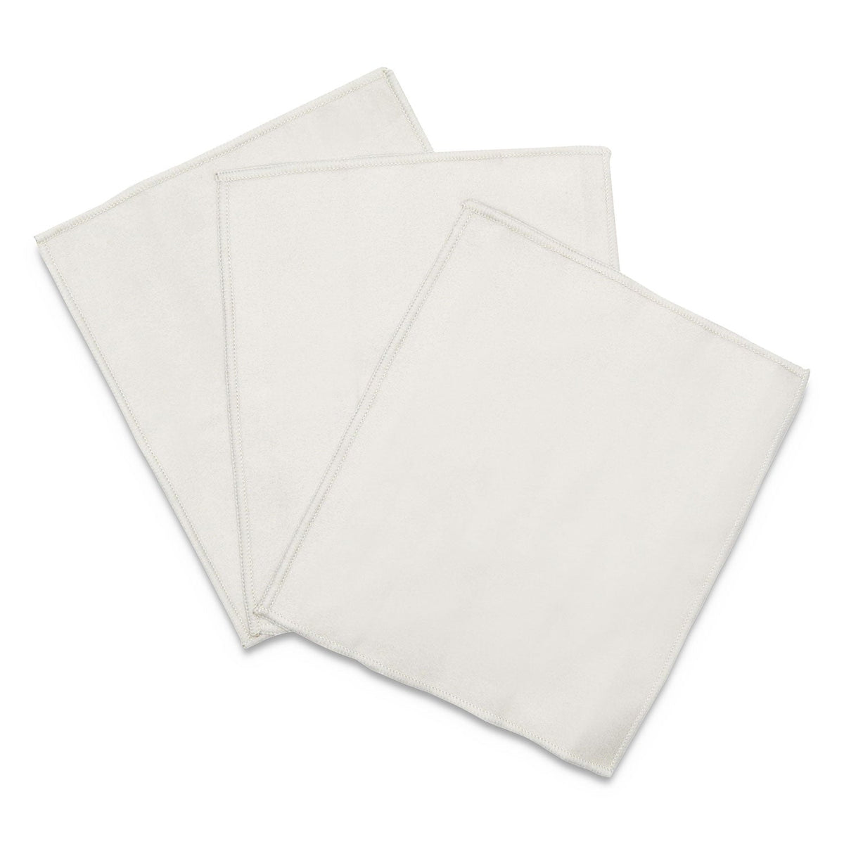Innovera Microfiber Cleaning Cloths, 6 x 7, Unscented, Gray, 3/Pack