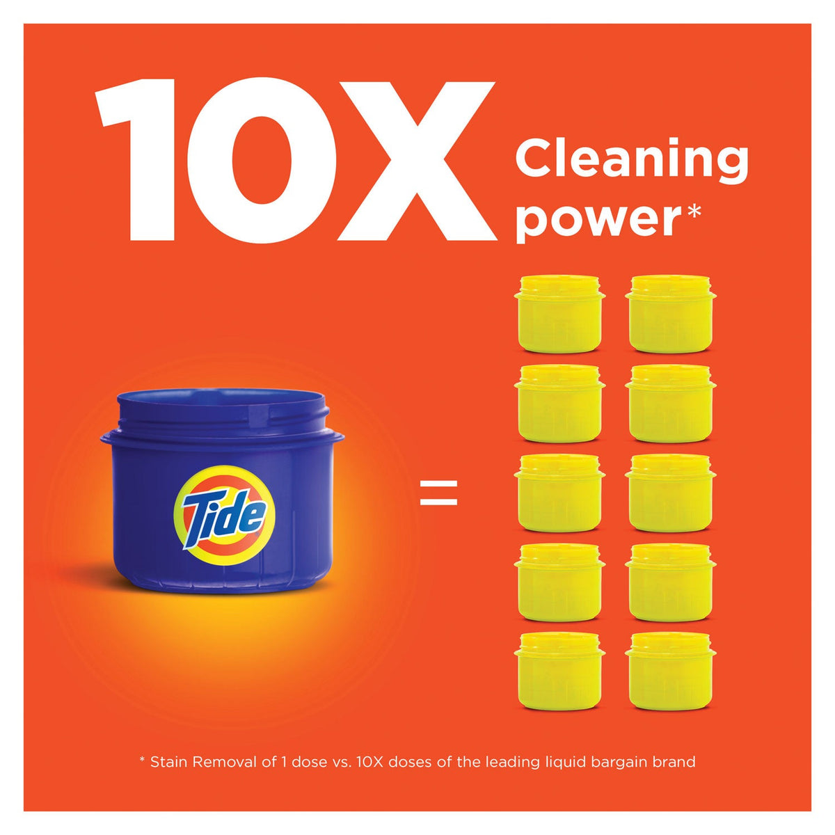 Tide Liquid Laundry Detergent, Original Scent, 10 oz Bottle, 12/Carton
