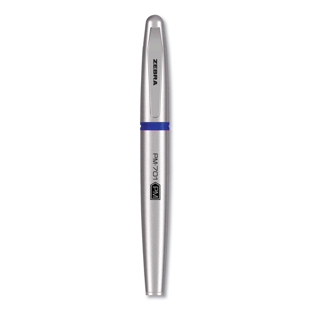 Zebra PM-701 Permanent Marker, Medium Bullet Tip, Blue