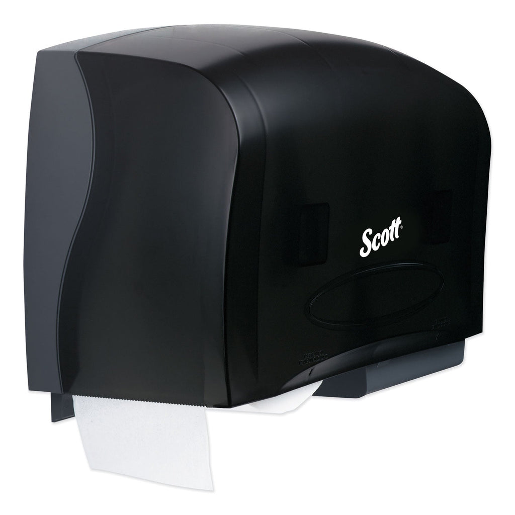 Scott Essential Coreless Twin Jumbo Roll Tissue Dispenser, 20 x 6 x 11, Black