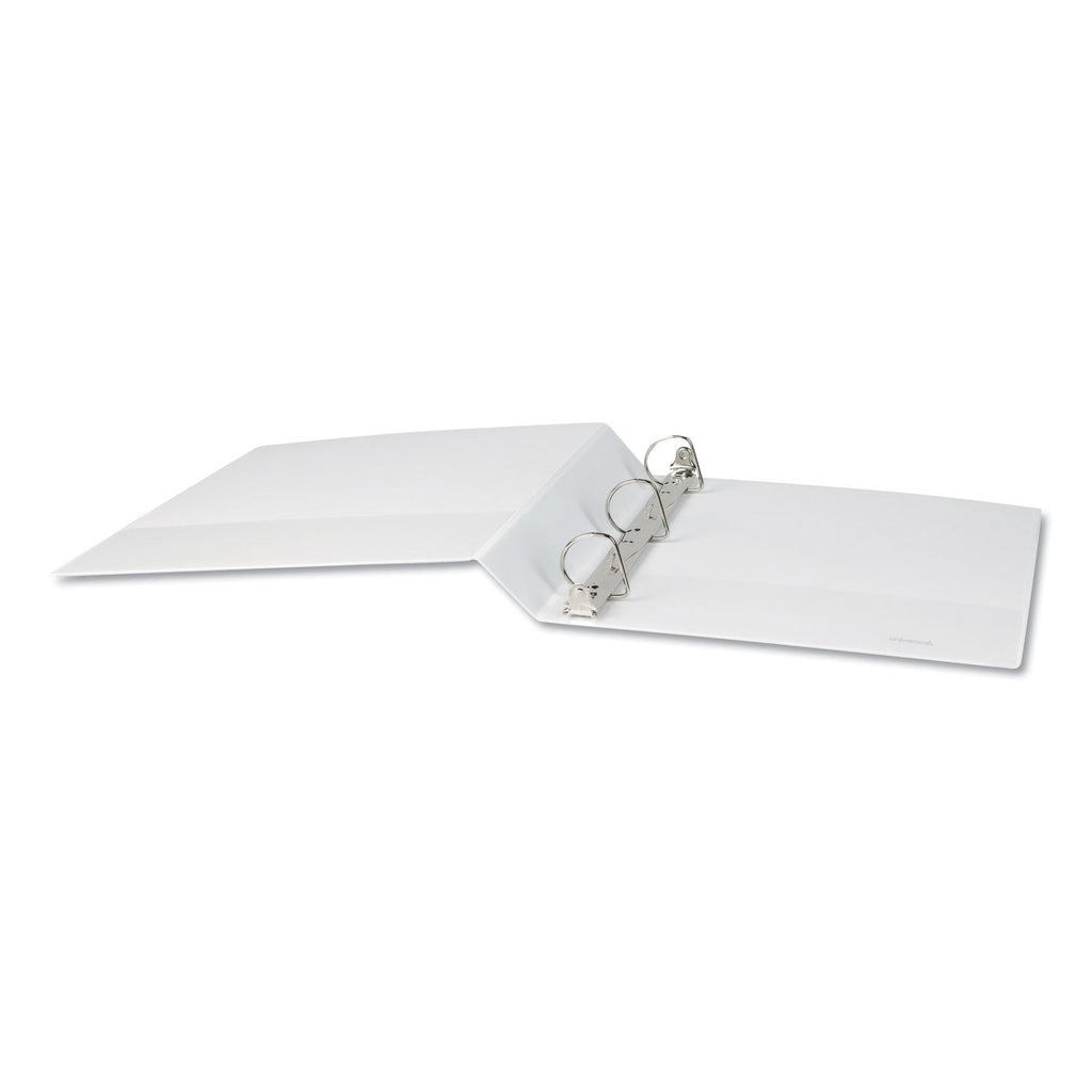Universal Slant D-Ring View Binder, 3 Rings, 1.5" Capacity, 11 x 8.5, White