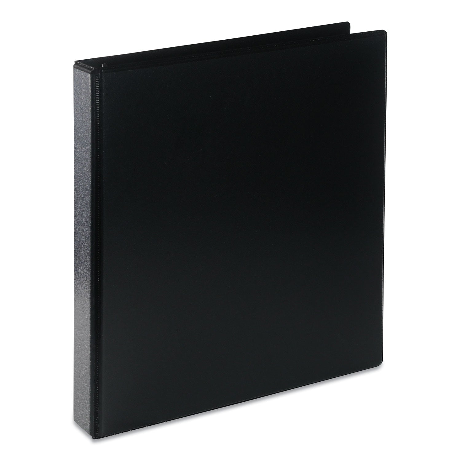 Universal Deluxe Round Ring View Binder, 3 Rings, 1" Capacity, 11 x 8.5, Black