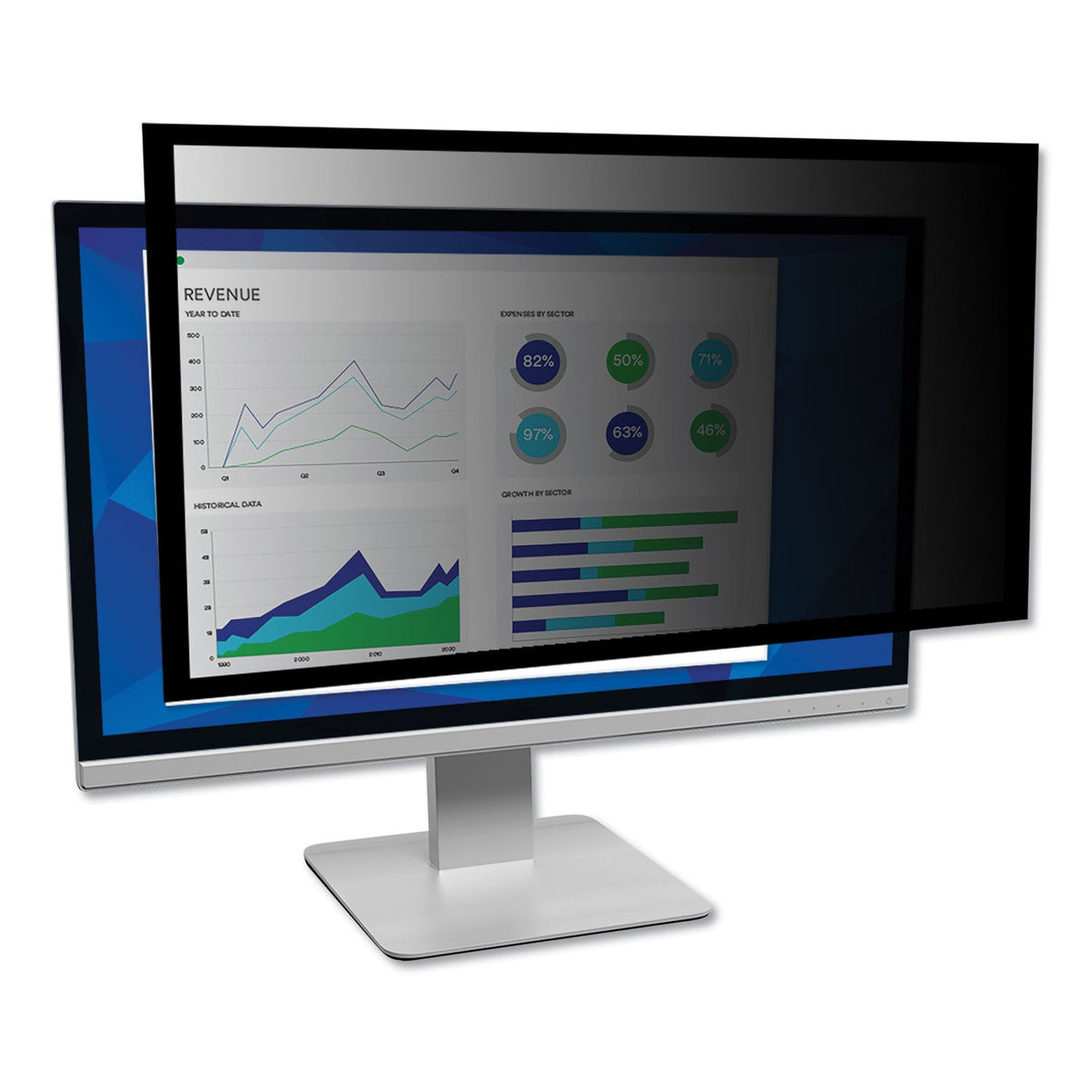 3M Framed Desktop Monitor Privacy Filter for 18.5" Widescreen LCD, 16:9