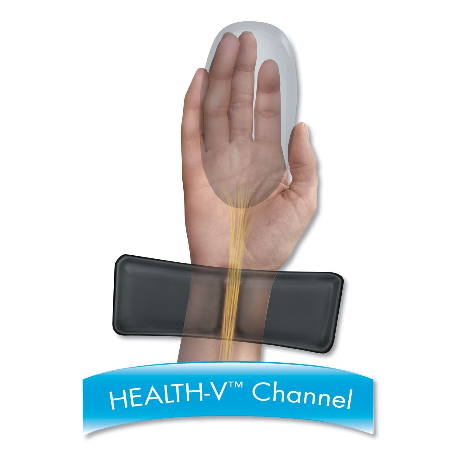 Fellowes Ergonomic Memory Foam Wrist Support with Attached Mouse Pad, 8.25 x 9.87, Black