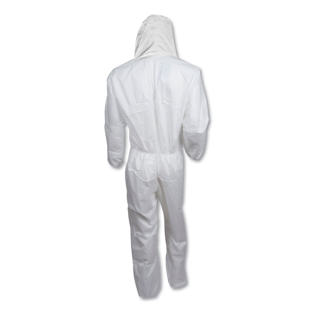 KleenGuard A20 Elastic Back, Cuff and Ankle Hooded Coveralls, Zip, X-Large, White, 24/Carton