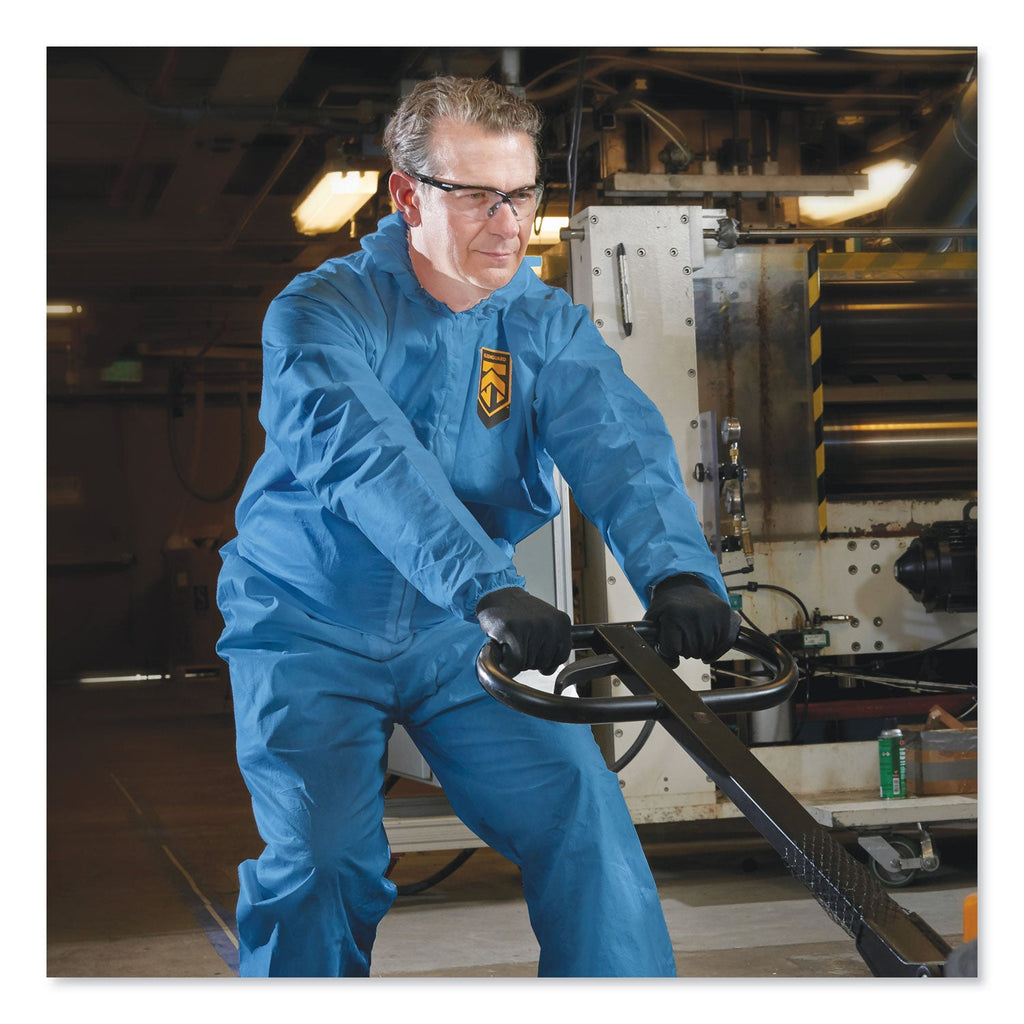 KleenGuard A20 Breathable Particle Protection Coveralls, X-Large, Blue, 24/Carton