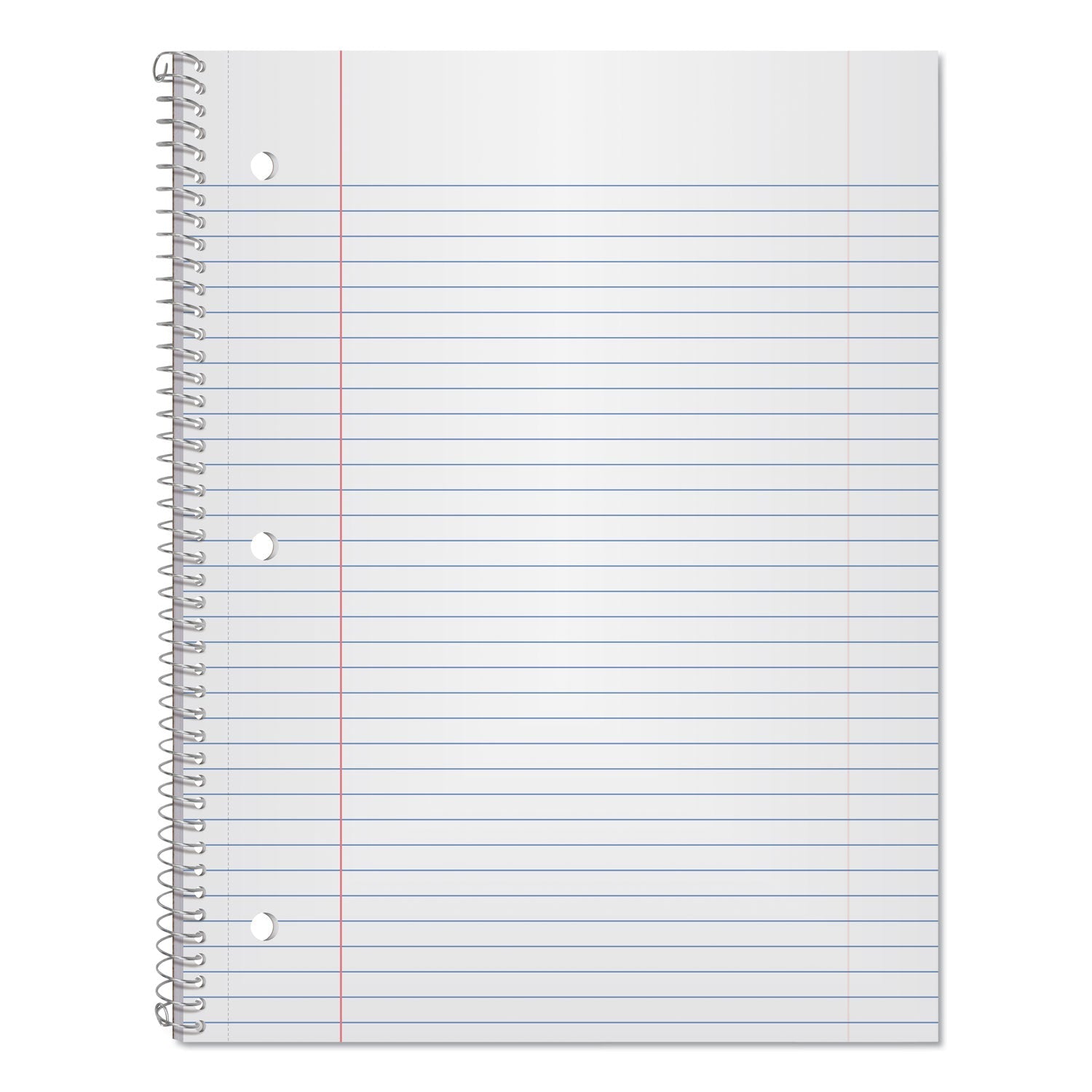 Oxford Coil-Lock Wirebound Notebooks, 3-Hole Punched, 1 Subject, Medium/College Rule, Randomly Assorted Covers, 11 x 8.5, 100 Sheets