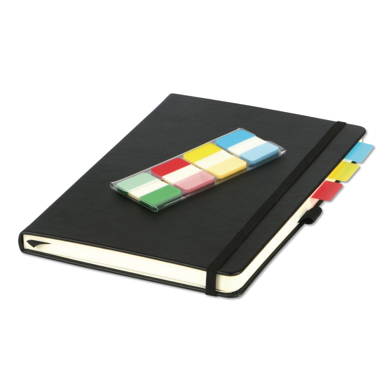 Universal Self Stick Index Tab, 1", Assorted Colors, 100/Pack