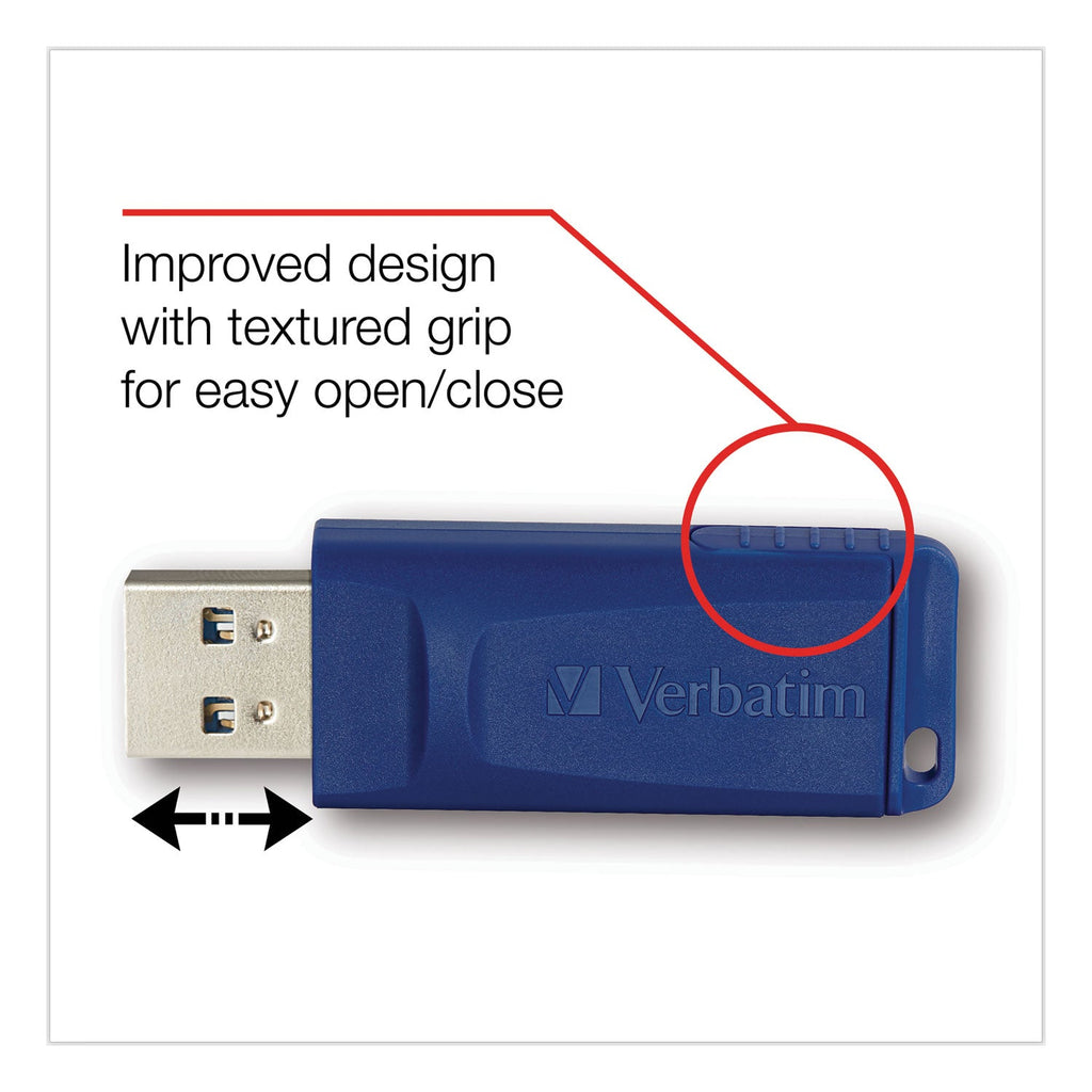 Verbatim Classic USB 2.0 Flash Drive, 32 GB, Blue