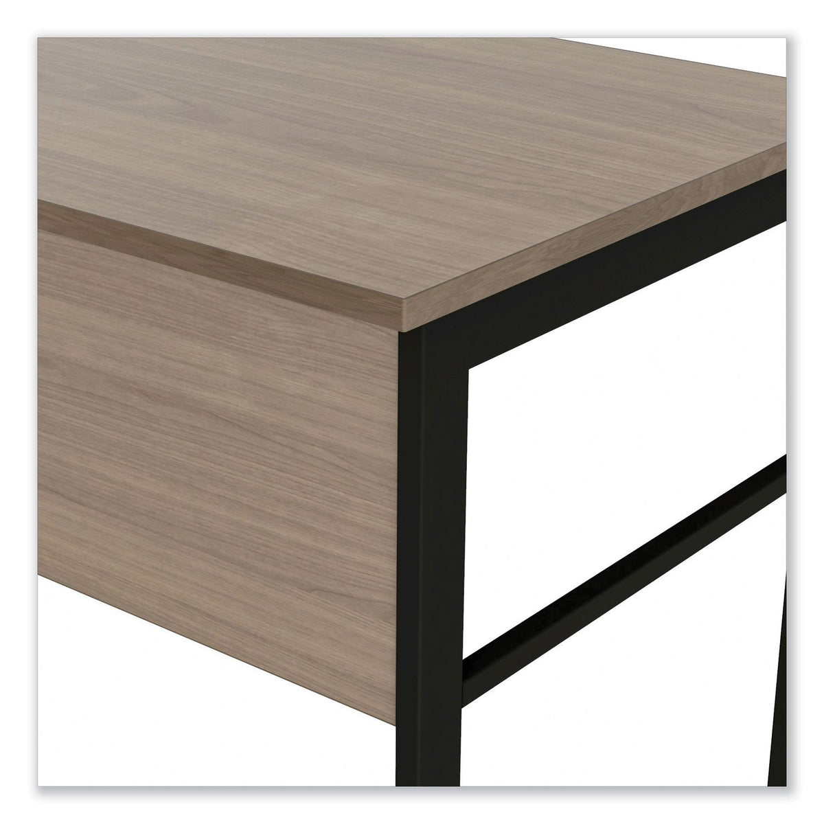 Linea Italia Urban Series Desk Workstation, 47.25" x 23.75" x 29.5", Natural Walnut